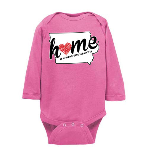 Iowa Home. Infant. LS Onesie