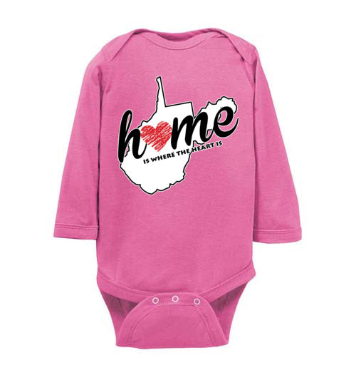 West Virginia Home. Infant. LS Onesie