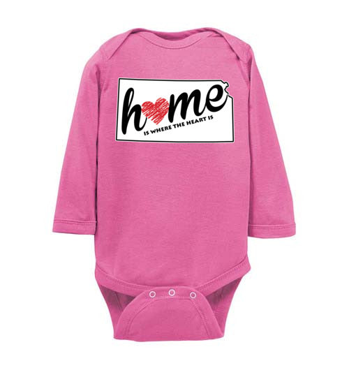 Kansas Home. Infant. LS Onesie