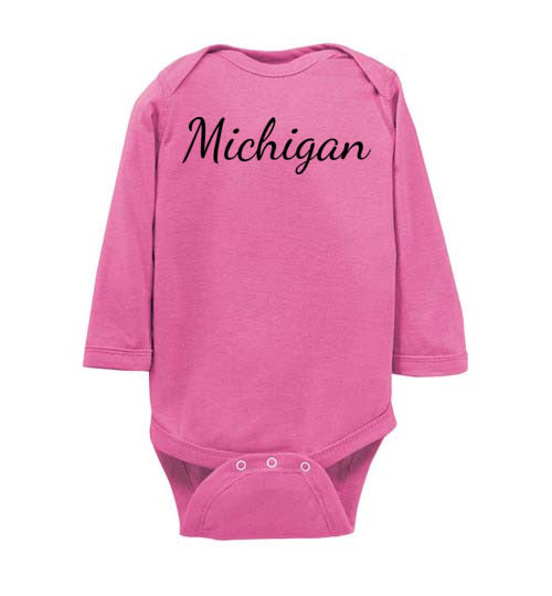 Michigan. Infant. LS Onesie