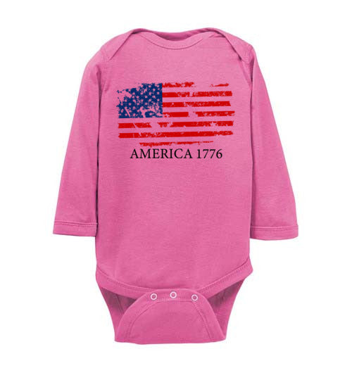America 1776. Infant. LS Onesie