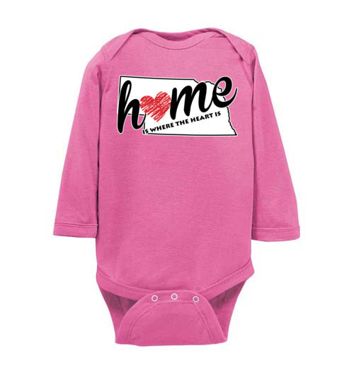 Nebraska Home. Infant. LS Onesie