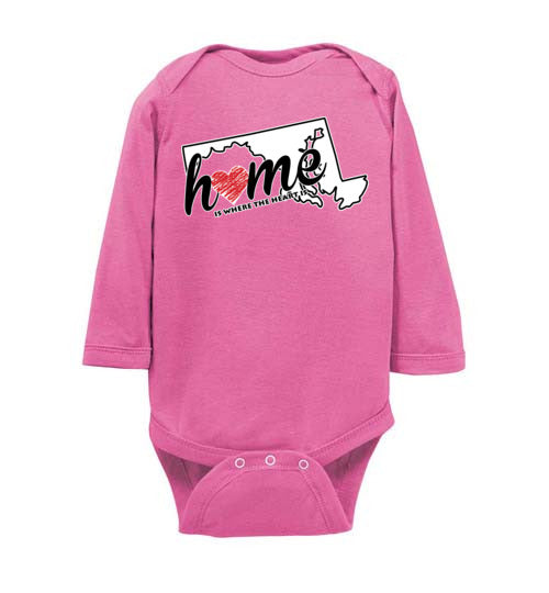 Maryland Home. Infant. LS Onesie