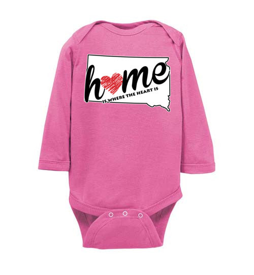 South Dakota Home. Infant. LS Onesie