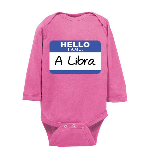 A Libra. Infant. LS Onesie