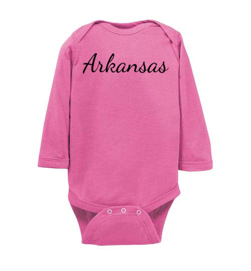 Arkansas. Infant. LS Onesie