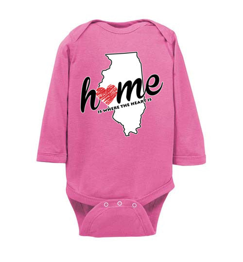 Illinois Home. Infant. LS Onesie