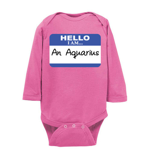 An Aquarius. Infant. LS Onesie