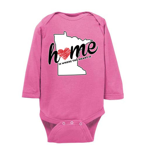 Minnesota Home. Infant. LS Onesie