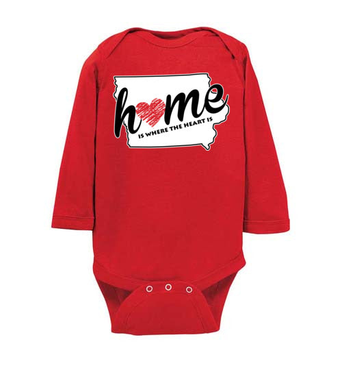 Iowa Home. Infant. LS Onesie