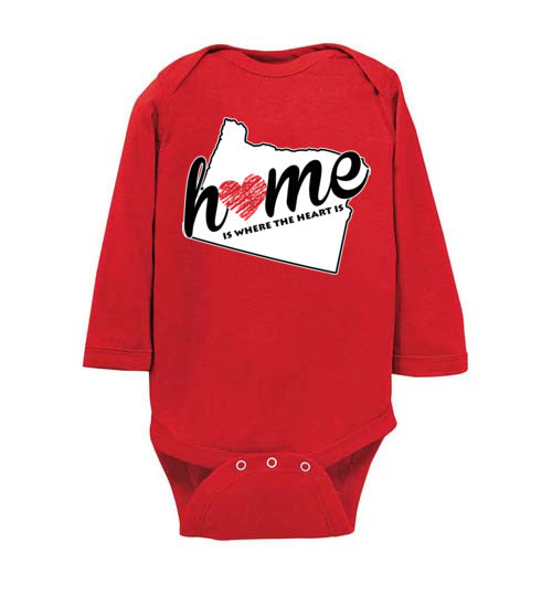 Oregon Home. Infant. LS Onesie