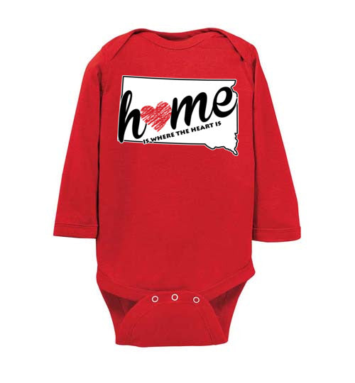 South Dakota Home. Infant. LS Onesie