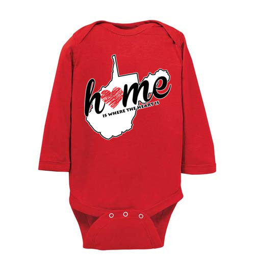 West Virginia Home. Infant. LS Onesie