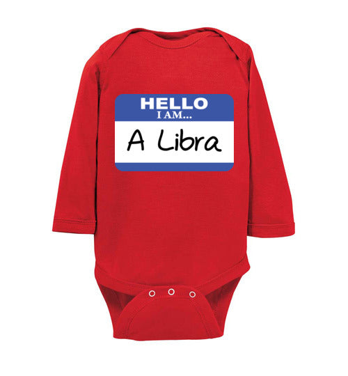 A Libra. Infant. LS Onesie