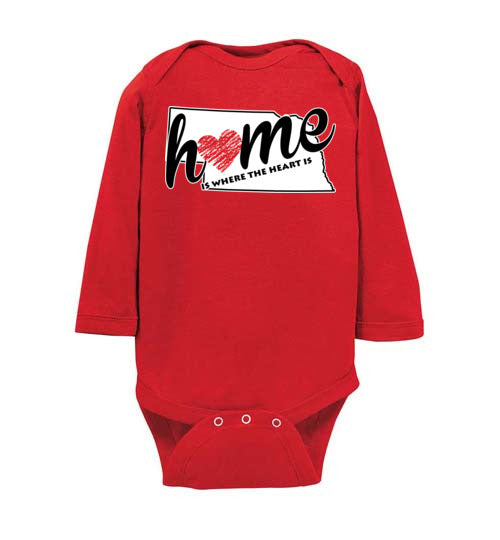 Nebraska Home. Infant. LS Onesie