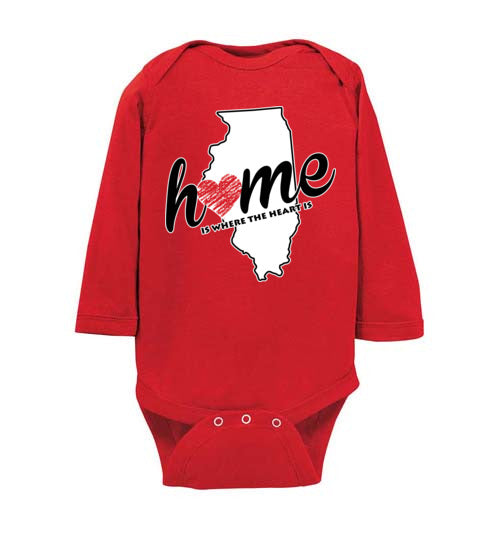 Illinois Home. Infant. LS Onesie