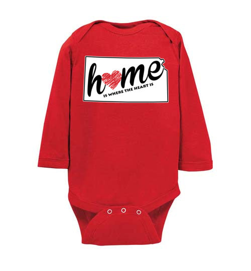Kansas Home. Infant. LS Onesie