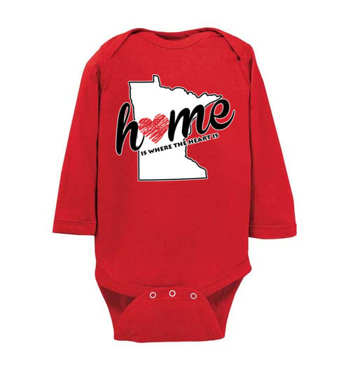Minnesota Home. Infant. LS Onesie