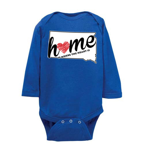South Dakota Home. Infant. LS Onesie