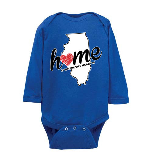 Illinois Home. Infant. LS Onesie