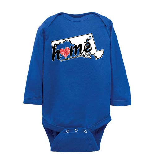 Maryland Home. Infant. LS Onesie