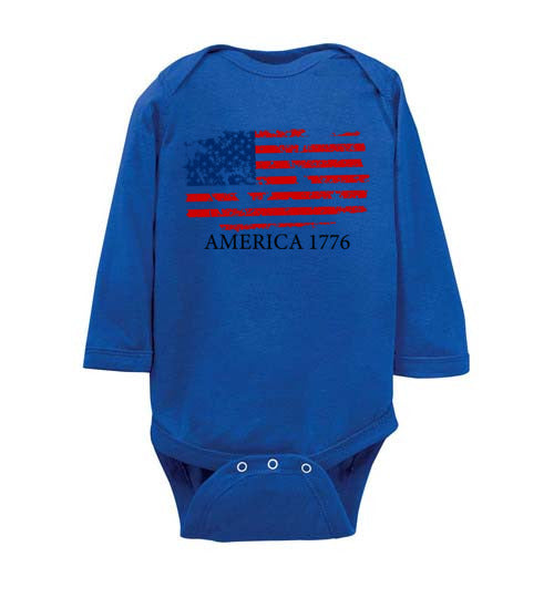 America 1776. Infant. LS Onesie