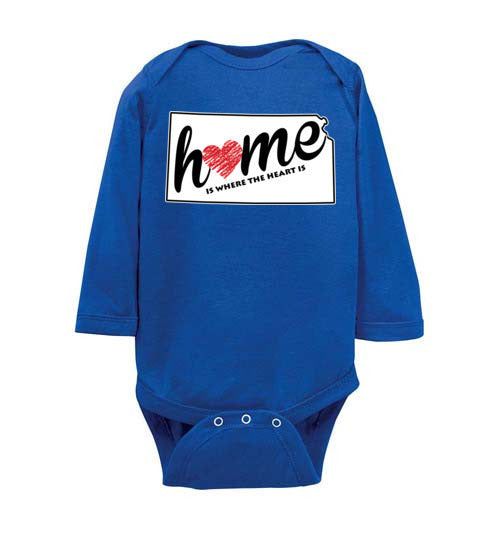 Kansas Home. Infant. LS Onesie