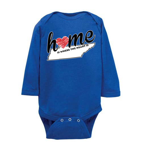 Tennessee Home. Infant. LS Onesie