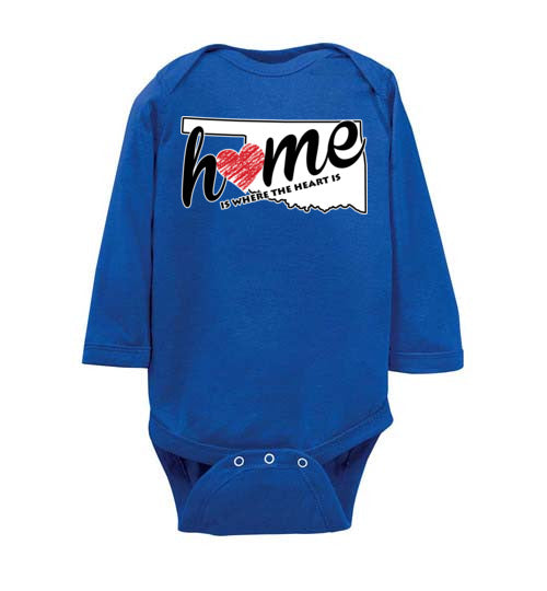 Oklahoma Home. Infant. LS Onesie