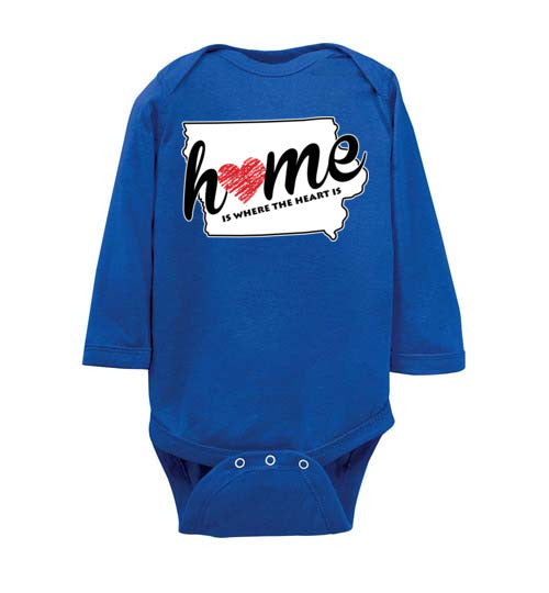 Iowa Home. Infant. LS Onesie
