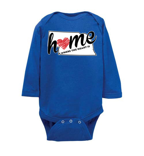 Nebraska Home. Infant. LS Onesie