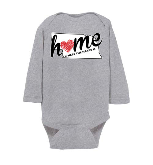 Nebraska Home. Infant. LS Onesie