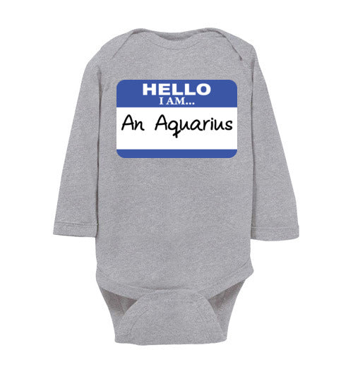 An Aquarius. Infant. LS Onesie