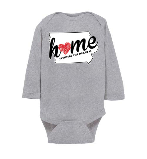 Iowa Home. Infant. LS Onesie