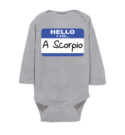 A Scorpio. Infant. LS Onesie