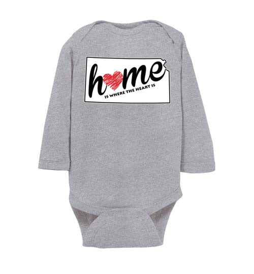 Kansas Home. Infant. LS Onesie