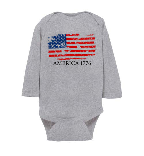 America 1776. Infant. LS Onesie