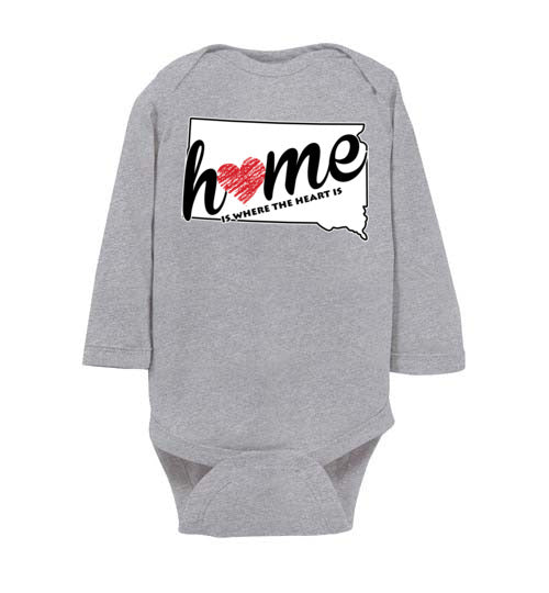 South Dakota Home. Infant. LS Onesie