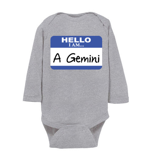 A Gemini. Infant. LS Onesie