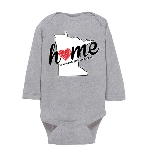 Minnesota Home. Infant. LS Onesie