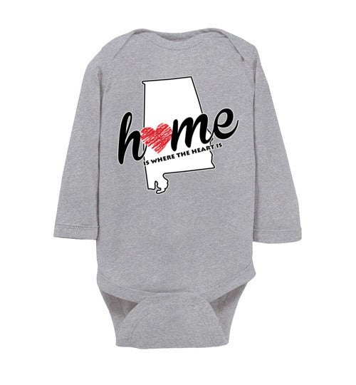 Alabama Home. Infant LS Onesie