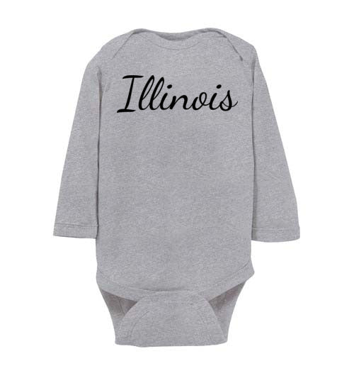 Illinois. Infant. LS Onesie