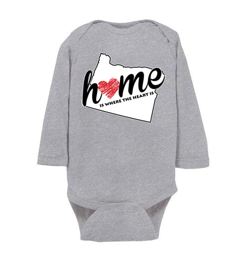 Oregon Home. Infant. LS Onesie