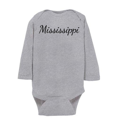Mississippi. Infant. LS Onesie