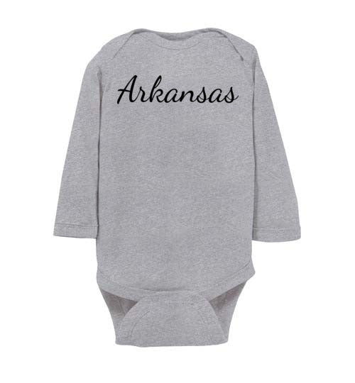 Arkansas. Infant. LS Onesie