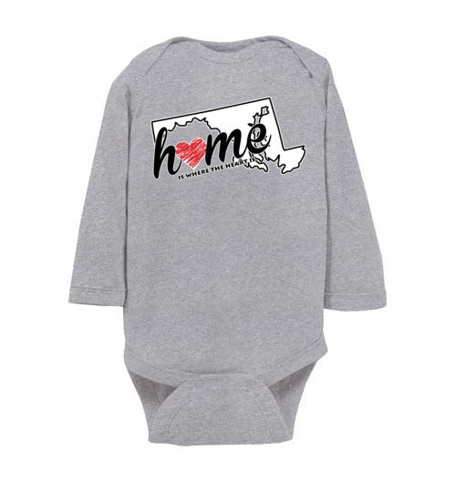 Maryland Home. Infant. LS Onesie