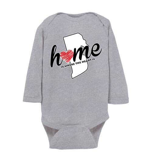 Rhode Island Home. Infant. LS Onesies