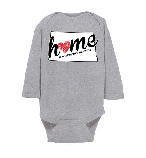 North Dakota Home. Infant. LS Onesie