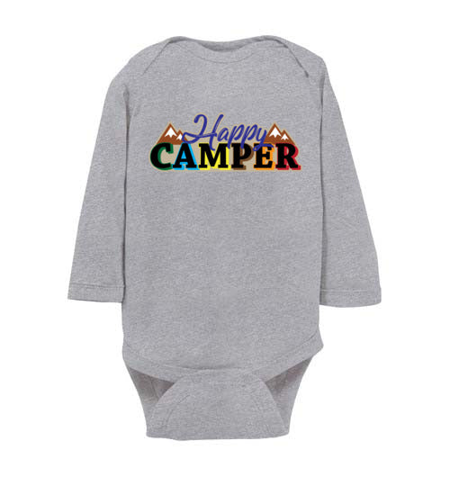 Happy Camper. Infant. LS Onesie