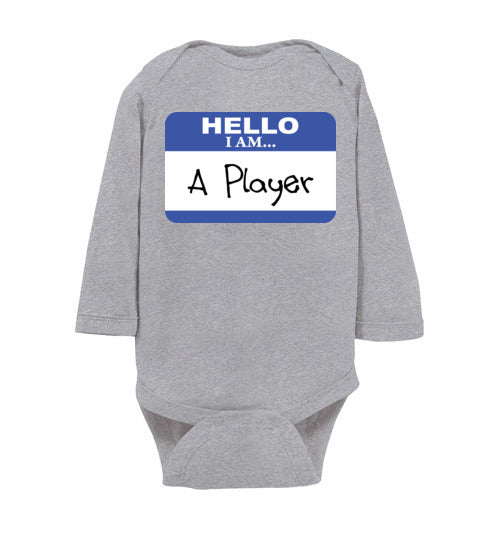 A Player. Infant. LS Onesie
